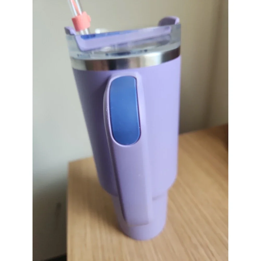 Stanley Purple Stainless Steel Tumbler 40oz w/ Straw - Picture 7 of 9